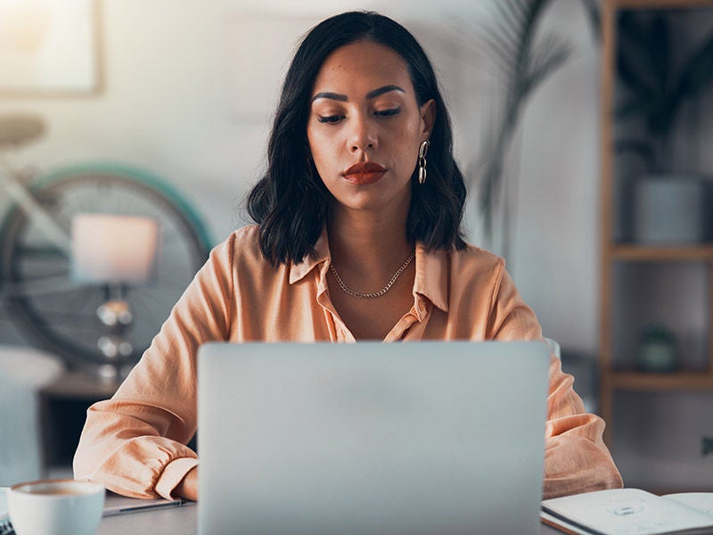 woman on laptop